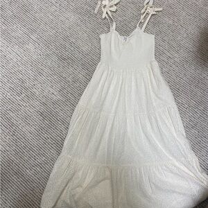 Madewell midi white summer dress
